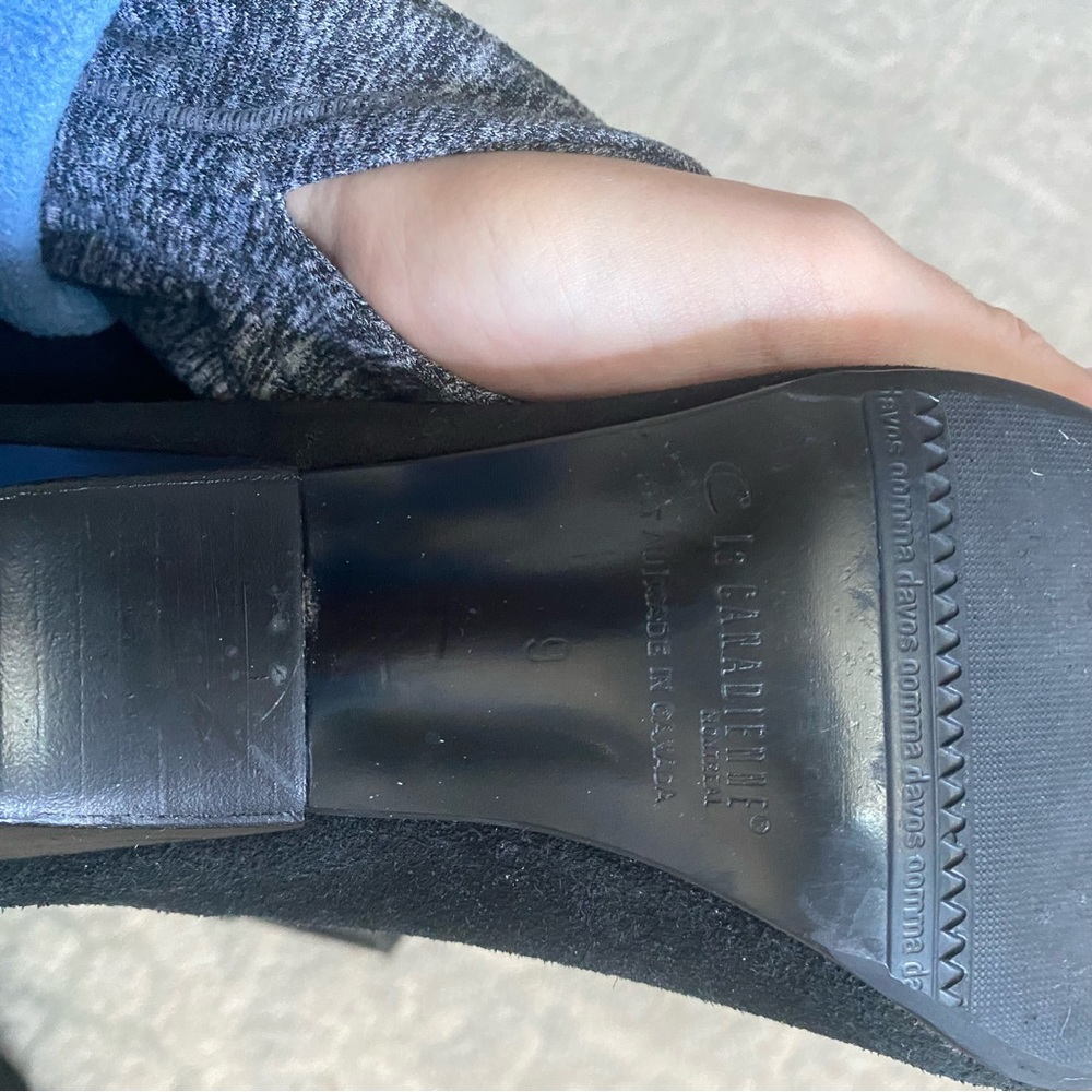 La CANADIENNE black suede pointed steel stiletto - Picture 9 of 9